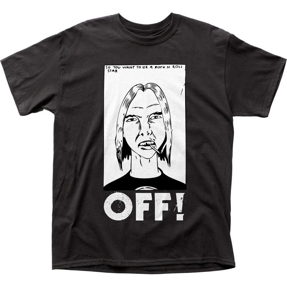 OFF! First Four EPs T Shirt Mens Rock And Roll Music Classic Band Tee New Black
