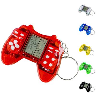 Console de jogo brinquedo retro portátil eletrônico console de jogo chaveiro pingente