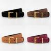 Classic Leather Womens Belt With Pin Buckle For Casual And Business Wear