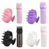 2pcs/set Applicator Bottle Shampoo Brush Scalp Massage Hair Brush Oil Applicator for Hair Care 3-in-1 Hair Treatment Tool