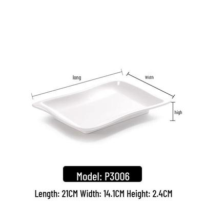 AVADEN Melamine Rectangular Rice Noodle Roll Serving Tray