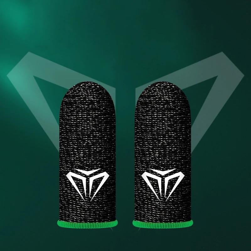 2x Mobile Game Fingertip Gloves Gamer Sweatproof Anti-slip Touch Screen Finger Sleeve Breathable Gaming Finger Cover Sweat-proof 5