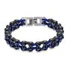 Mens Titanium Steel Cycling Bracelet With Geometric Asymmetrical Design Biker Safety Gear Accessory
