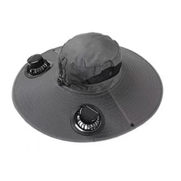 Outdoor solar-powered fan hat, breathable fishing sun hat, with adjustable fan direction and wind speed function
