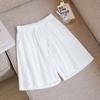 Women Shorts Summer Casual Two Pockets High Waist Soft