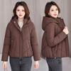 Winter new short loose hooded down cotton-padded clothes women's cold and warm thickened cotton-padded jacket
