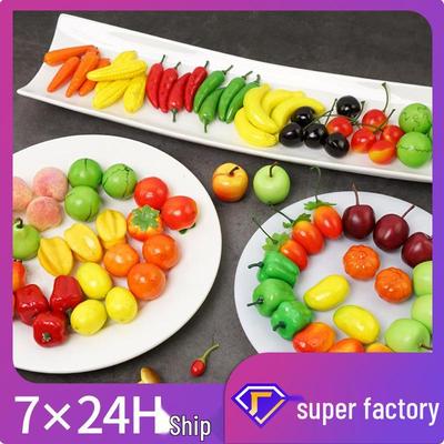 Mini Set de Fruits et Légumes en Mousse - Accessoires Décoratifs