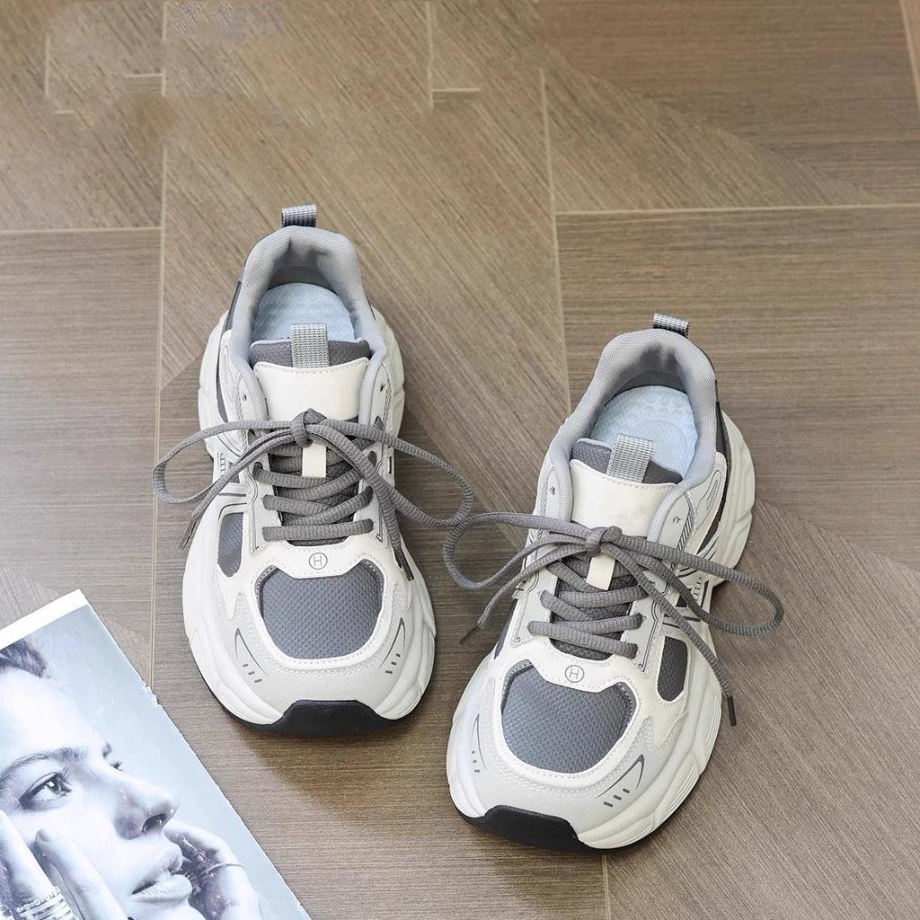Platform dad shoes women's spring and summer 2025 popular niche versatile height increase lightweight casual running sneakers