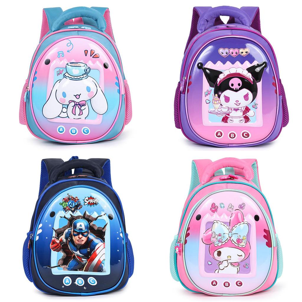 Kuromi Melody Unicorn Cinnamoroll Batman Backpack For Boys Girls With Breathable Air Cushion Straps