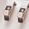Black Ceramics Drop Earrings For Women Rose Gold Color Natural Zircon Accessories High Quality Daily Fine Jewelry