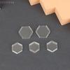8Pieces Game Token Collection Holder Boxes for Gaming Accessories Hexagon Clear Plastic Acrylic Protector Containers Case Board