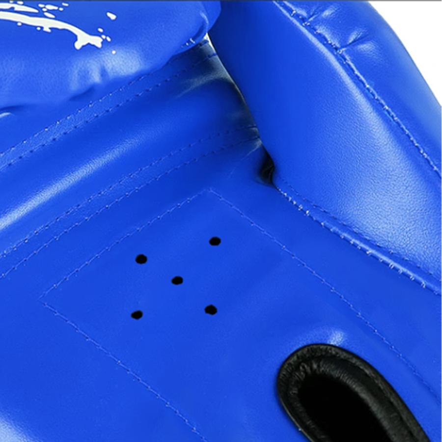 1 Pair Adult Boxing Gloves Men Punching Training Sparring Comfortable Adjustable Mitts Hand Protector Black Red Blue