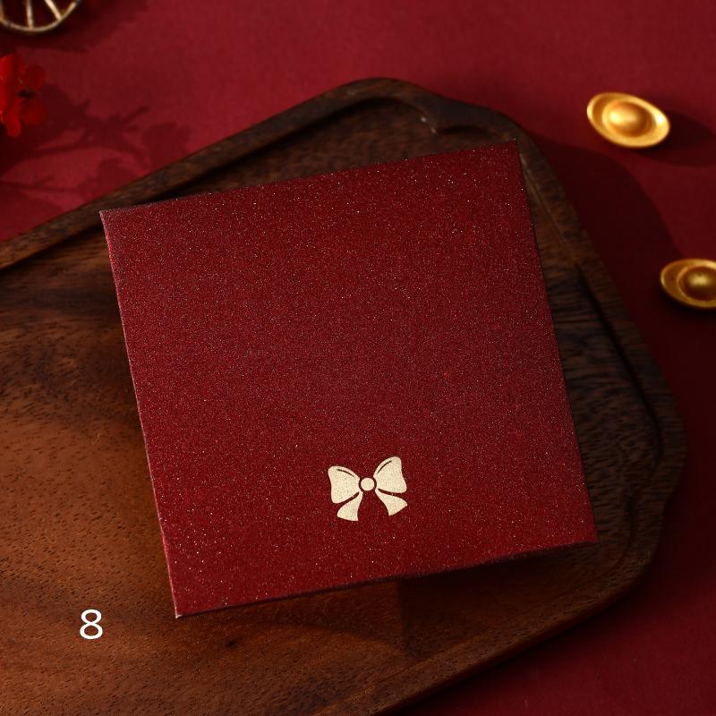 

6Pcs/Pack Simple Red Envelope Bag Universal New Year Spring Festival Children Lucky Money Envelopes Birthday Marry Red Packet