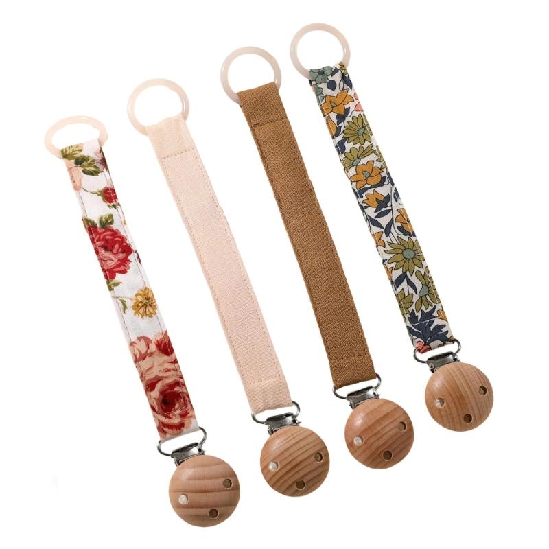 4Pcs Pacifier Clip Chain for Baby Infants Soothing Toy Lanyard Strap Dummy Holder Rope Prevent Loss and Contamination
