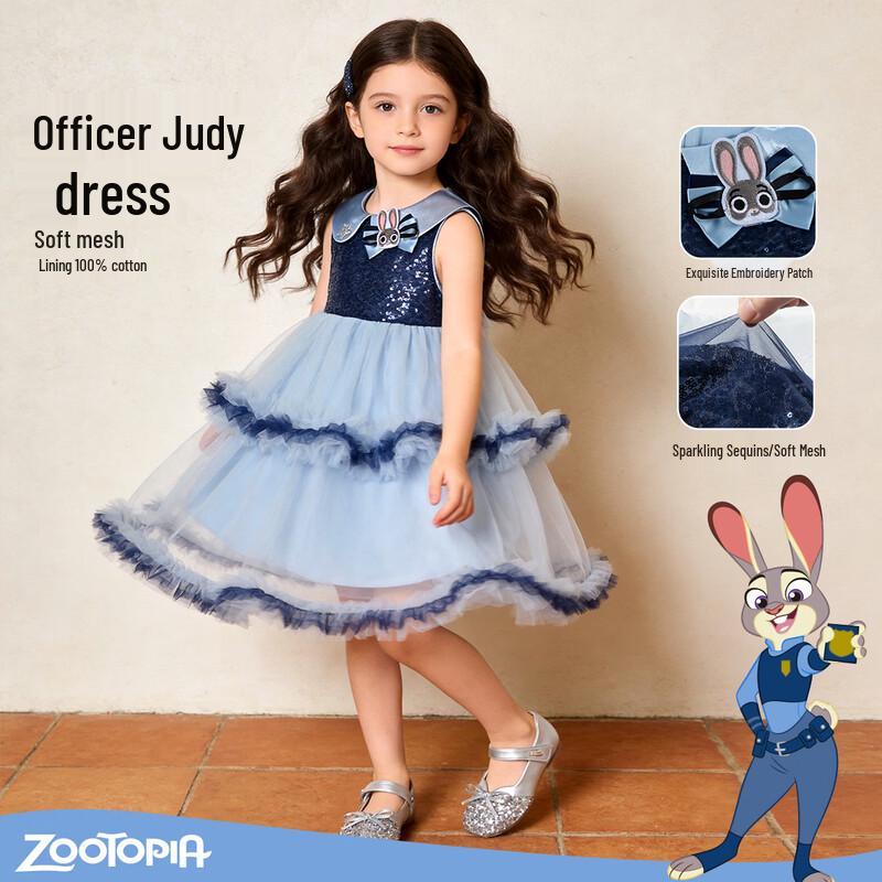 Disney Zootopia Girls  Summer Vest Princess Dress 120/60
