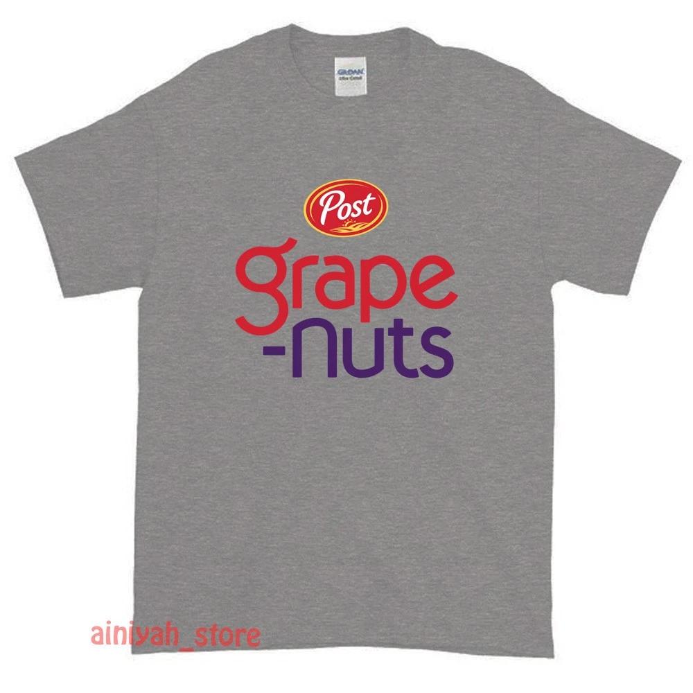 

New Post Grape Nuts cereal Logo Men s Funny T shirt USA Size S-XXL 2XL