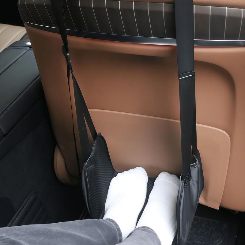 High Quality Foam Airplane Foot Hammock With Adjustable Sling Strap Lightweight Car Back Seat Accessories for Plane Travel