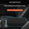 Autoaufkleber Für Tesla Cybertruck Armlehnenbox Schutzabdeckung TPE Armlehnenbox Schutzabdeckung Anti-Rutsch Auto-Modifikation Zubehör