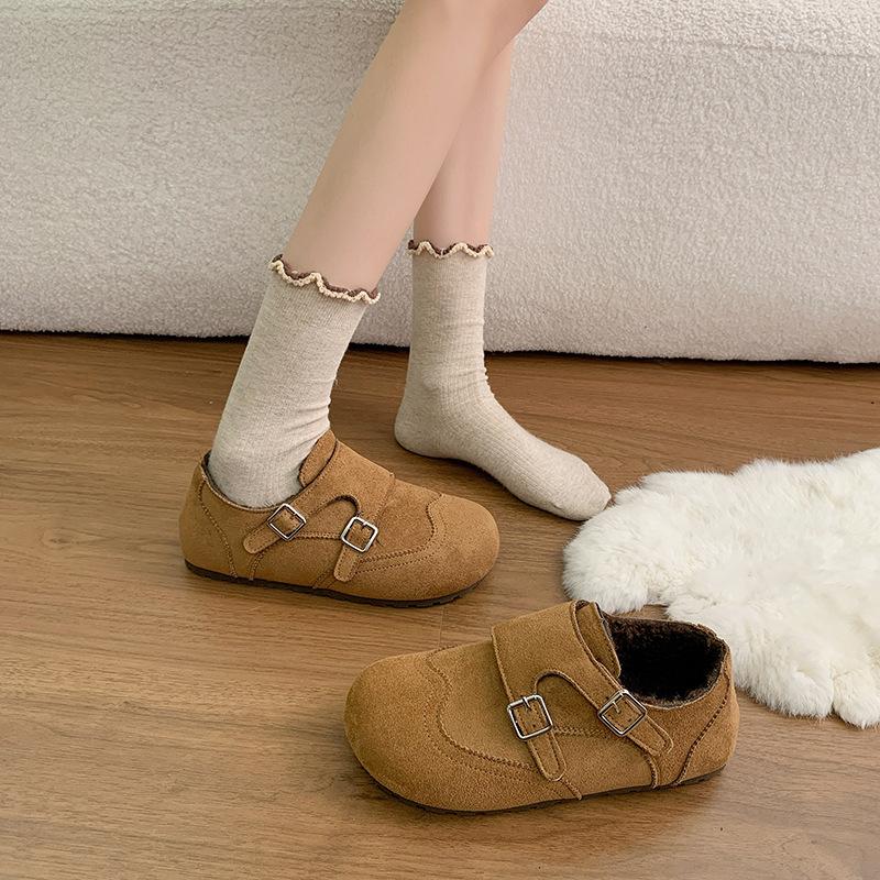 Women's large size soft elastic cartoon cute winter warm cold padded snow boots non-slip wear outdoor leisure sports cotton boots