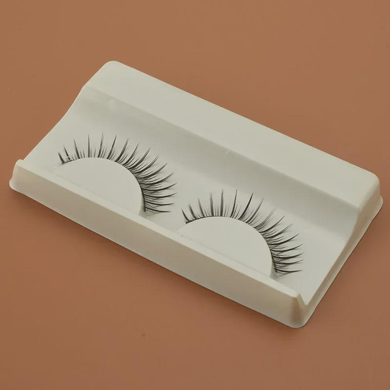 Huiyuan Straight Style False Eyelashes - 15 Pairs of Artificial Fiber Lash Set for Makeup