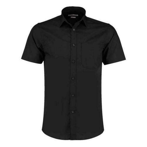 Kustom Kit Mens Poplin Tailored Short-Sleeved Shirt
