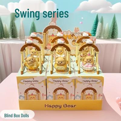 Butter Bear Swinging Plushie: Cute Healing Ornament and Birthday Gift