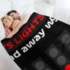 IT'S LIGHTS OUT AND AWAY WE GO (2) Throw Blanket blankets and throws warm winter Decoratives Comforter Blankets