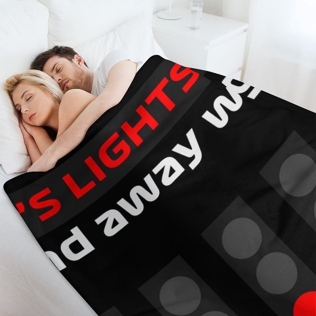 IT'S LIGHTS OUT AND AWAY WE GO (2) Throw Blanket blankets and throws warm winter Decoratives Comforter Blankets