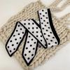 Fashion Women Letter Hair Ribbons French Elegant Long Headband Bag Strap Accessories Girls Bow Knot Long Hair Scarf HairBands