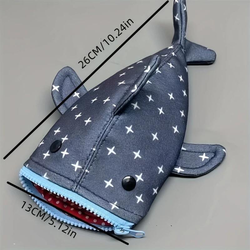 Cute Shark Pencil Case, Large Capacity Multi-functional Stationery Box, Creative Ins Style Pouch for Boys & Girls