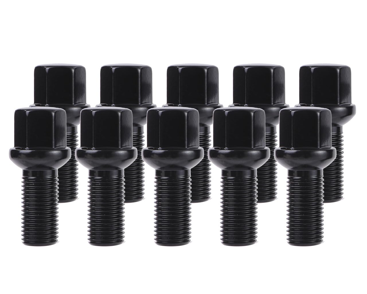 

Wheel Bolts M14 x Long Black Set of 10 X-LABEL [R13 1.5] [45mm] Bolts, чёрный