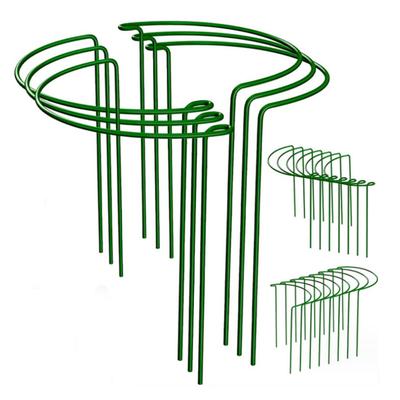 Pflanzenstützstäbe Halbrundes Oberteil Metallpflanzenstab Pfingstrosenkäfige und Stützen Gartenpflanzenstützringe für Außen- und Zimmerpflanzen Tomate Hortensie