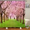 Forest Natural Scenery Shower Curtains 3d Printing Bath Curtains Polyester Washable Fabric With Hooks Home Decorative Screen