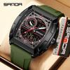 SANDA Men's Multifunctional Sports Watch - Dual Display, Waterproof, Casual & Versatile.