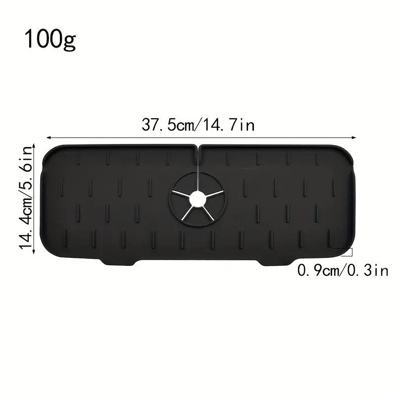 1pc Silicone Waterproof Mat Is Suitable For Faucet Countertops Faucet Anti-splash Mats Wash Basins Anti-logging Water Mats