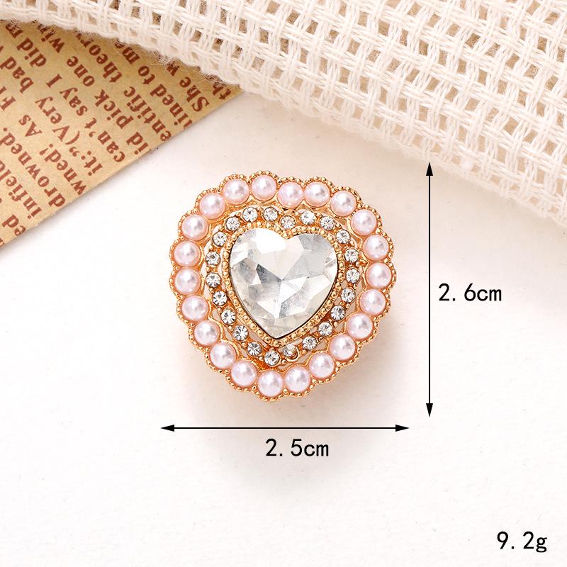 Heart Bow Gemstone Shoe Charms: DIY Detachable Accessories for Crocs and More