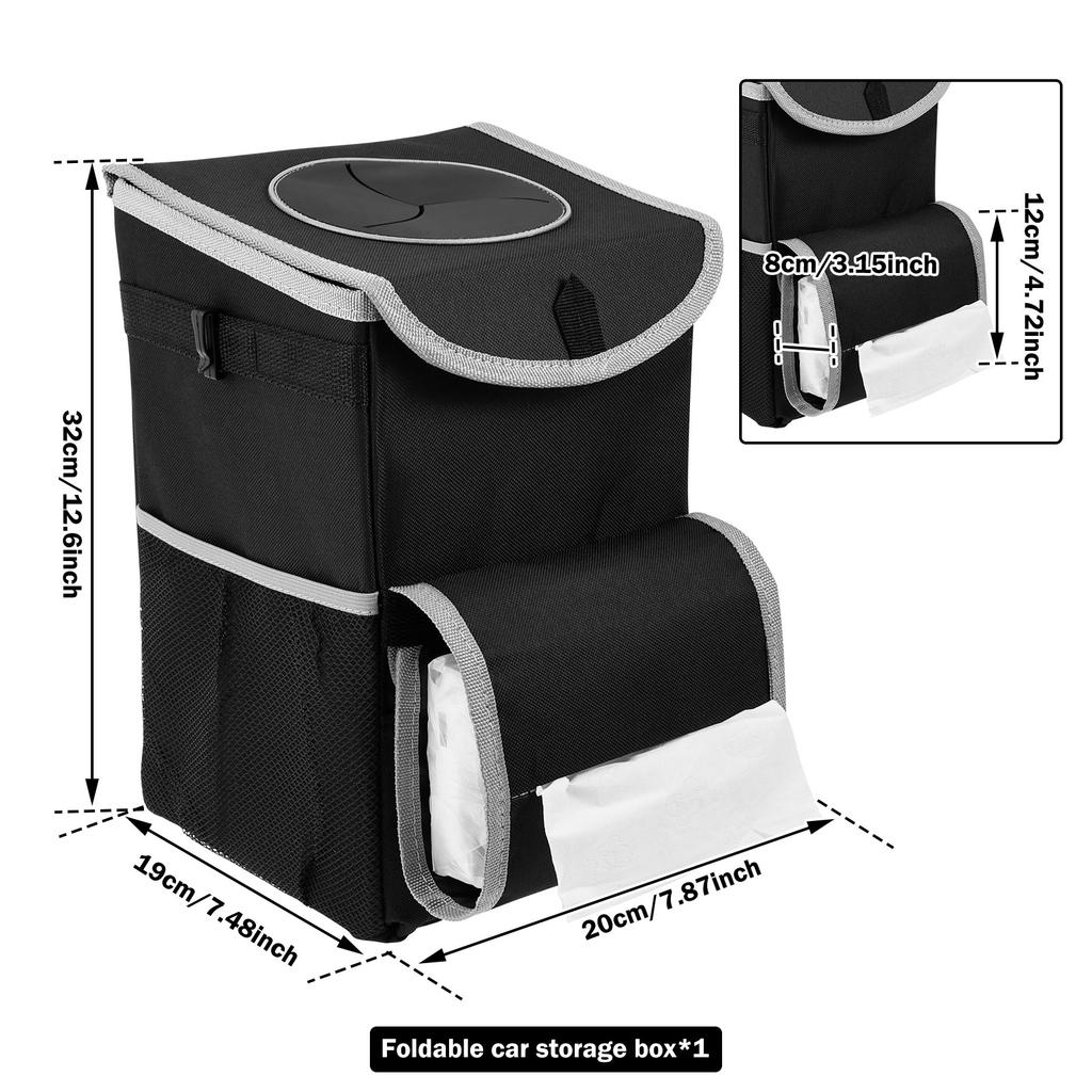 Collapsible Car Trunk Organizer boxes with handle Oxford Cloth multifunction organizers Save Space Cargo Car Seat storage box