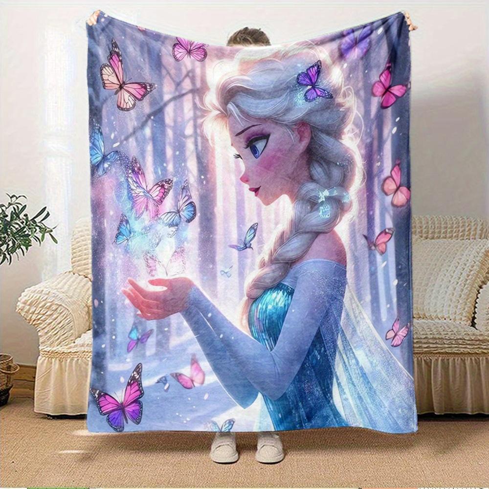 1PC Throw Blanket - Soft and Cozy Bed Coverlet for Winter Warmth, Perfect as a Gift or Home Decor Accessory with Elsa