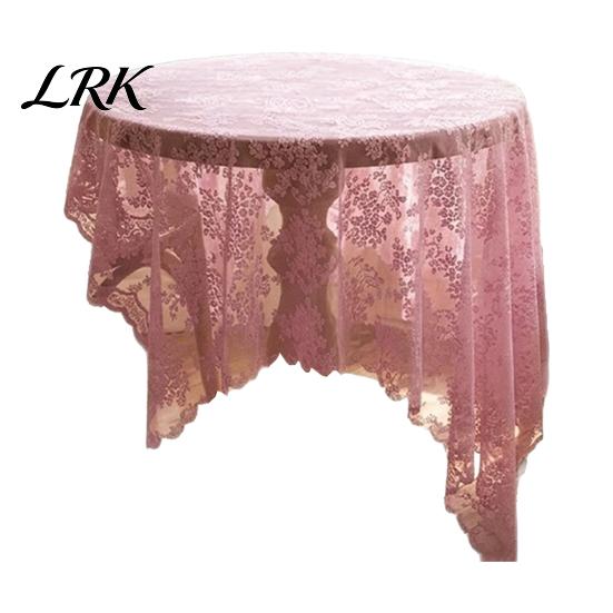 Spitzen-Tischdecke Tischdecke, Florale Tischabdeckung, Retro-Sägeblatt-Stoff mit hoher Dichte für Esstisch, Rustikale Hochzeitsfeier Brautparty Dekoration