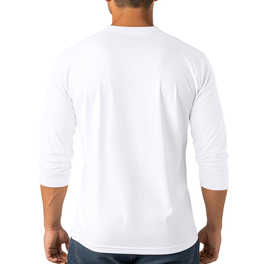 Herrtopp med raglanärm och trekvartsärm