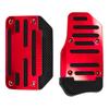 Universal Car Interior Parts Aluminum Automatic Gear Gas Brake Accelerator Non-Slip Foot Pedal Pad Cover Trim Blue/Red/Silver