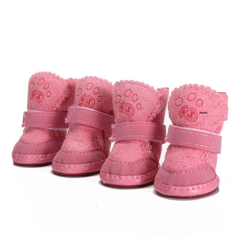 Pet Lambswool Snow Boots for Dogs - Warm Cotton Shoes for Puppies and Small Breeds