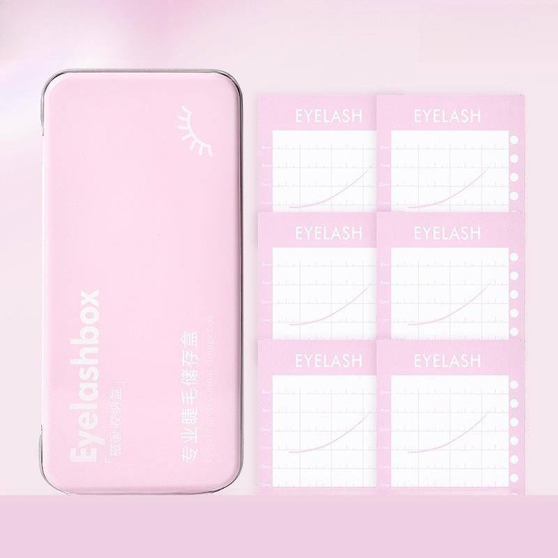 Women Magnetic Storage Box for Eyelash, False Eyelash Extension Storage Tool, Magnetic Eyelash Strips Magnetic Headband For Gift
