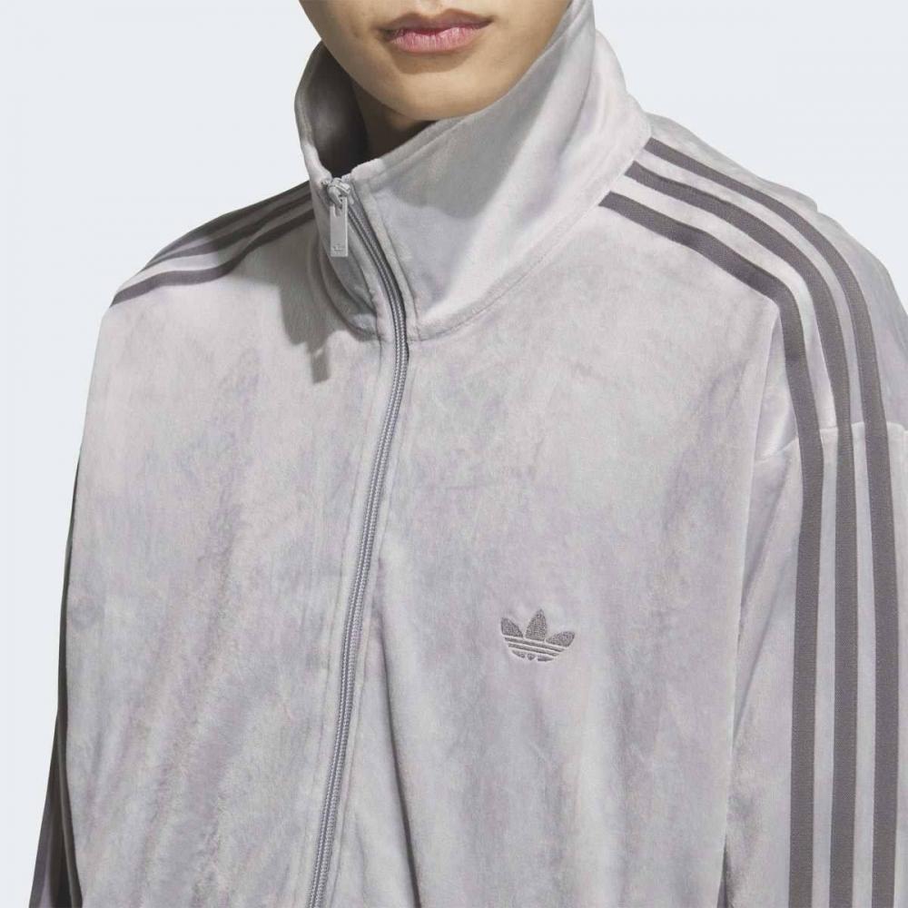 Adidas Stylish Velvet Loose Fit Track Top Kq5476