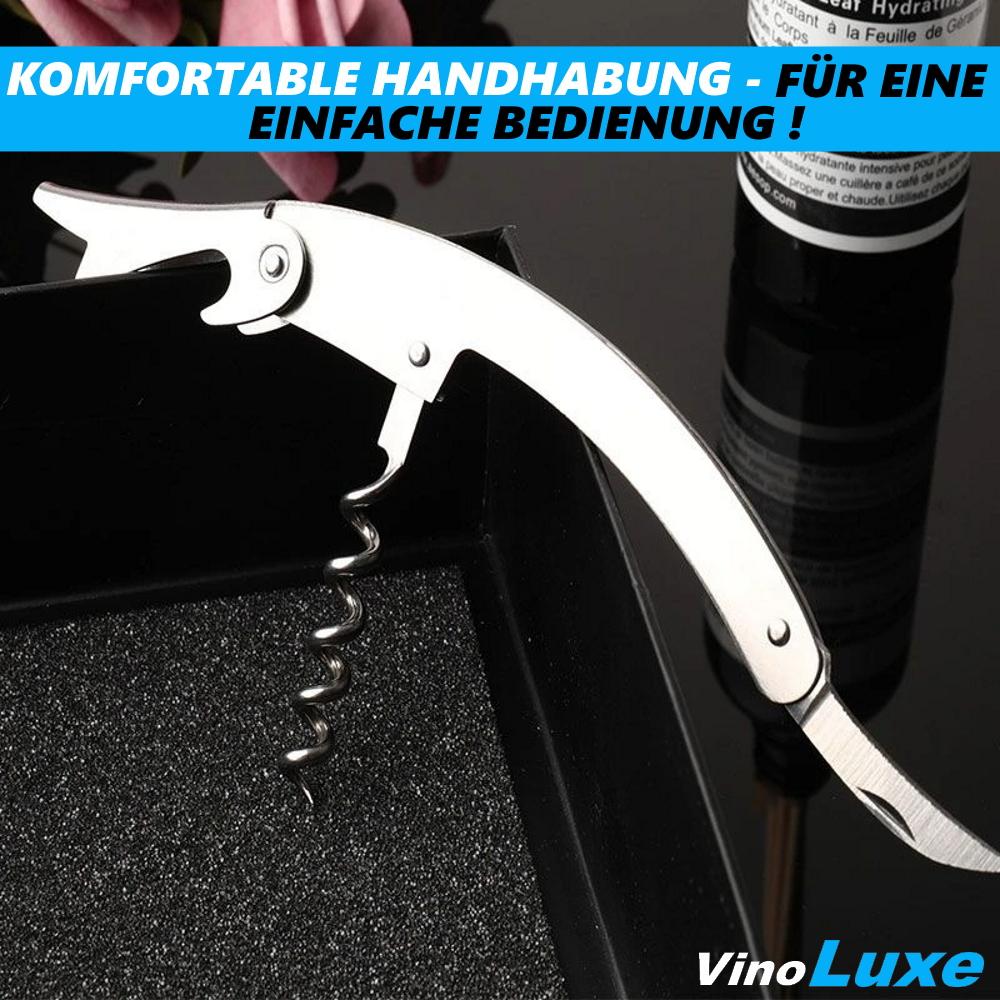 VinoLuxe Waiter's Knife Stainless Steel Waiter's Cutlery Corkscrew Sommelier Knife