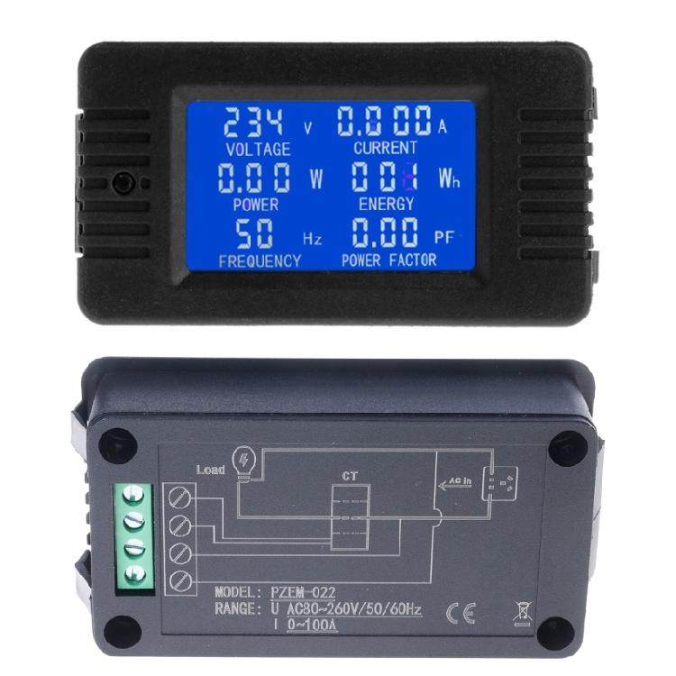 Voltmeter Ammeter Tester LCD Current Power Energy Battery Electricity Test Meter