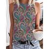Abstract Face Persis 3D Print Tank Top Retro Streetwear Women Sleeveless Vest Y2k Oversized Off Shoulder Camisole Woman Clothing