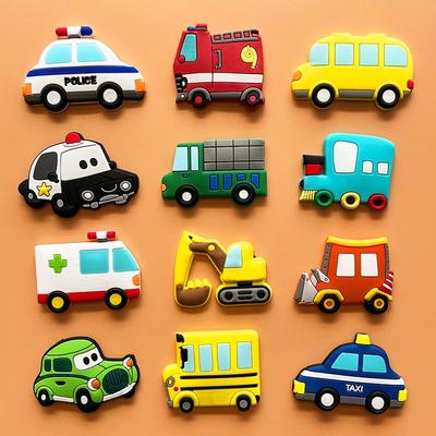 Creative Soft Rubber Fridge Magnet - Personalized Animal, Fruit, and Car Decor Sticker for Kids' Learning and Play