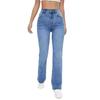 Jean Droit Taille Haute Printemps Femme