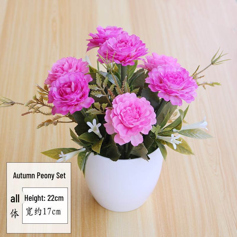 Silk Rose Bonsai: Artificial Flowers & Greenery for Indoor/Outdoor Decor